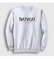 Presmono Unisex Beyaz Bankai Anime Bleach Sweatshirt 127129tt (Beyaz)