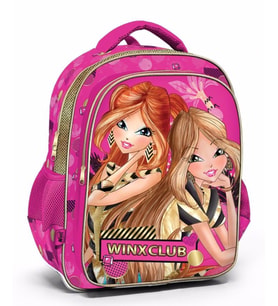 Winx Club 63273 Pembe/Altın Sarısı Kız Çocuk İlkokul Çantası
