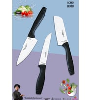 Eco Serisi Mutfak Bıçak Seti Et Ekmek Sebze Şef Bıçağı 3 Lü Set