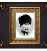 ÖZEL SERİ ALTIN VARAKLI ATATÜRK TABLO S983