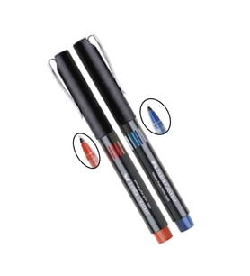 Mavi Kırmızı Pilot Kalem İğne Uçlu 0.5 Needle Point Roller 2 Adet 0,5 Uçlu Faber Castell Pilot Kalem Mavi Kırmızı 2 Adet (Kırmızı-Mavi)