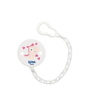 Wee Baby Desenli Emzik Askısı Pembe Dinazor