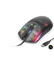 Mouse 7200 Dpi Rgb Soyut Art Desenli - Siyah G306C