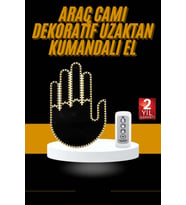 Uzaktan Kumandalı Araba Parmak Hareketi Işığı Parmak Işığı LED Araba Arka Pencere