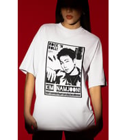 Tasarım Rock In Roll Kim Namjoon Rapper Şarkıcı Baskılı Unisex Oversize Tişört