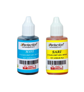 Perfection CHEF 2'li Sıvı Su Bazlı Likit Gıda Boyası Sarı Lacivert 2 X 30 gr.
