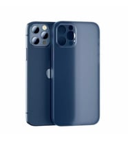 Ceponya iPhone 12 Ultra İnce Kamera Çıkıntılı PP Silikon Kılıf (Saks)