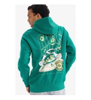 Defacto Rıck and Morty Boxy Fıt Kapüşonlu Baskılı Yeşil Erkek Sweatshirt F8136AX/GN384