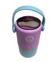 VAGONLİFE PASLANMAZ ÇELİK KULPLU TAŞINABİLİR 2 BÖLMELİ SİLİNDİR YEMEK KABI - LUNCH BOX VGN1267B 820M