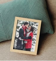 Kişiye Özel Fotoğraflı Çerçeve, Doğal Ahşap Çerçeve, Sevgiliye Hediye, Arkadaşa Hediye, Eşe Hediye