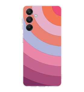 PrintiFy Samsung A25 Uyumlu Kamera Korumalı Renk Cümbüşü F Tasarımlı Şeffaf Silikon Kılıf