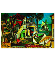 Cakatablo Mediterranean Landscape 1953 by Pablo Picasso MDF Tablo
