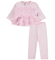 Civil Baby Fırfır Tüllü 3-12 Ay Takım - Pembe