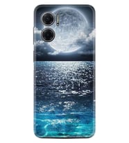 Xiaomi Redmi Note 11E Kılıf Resimli Desenli Baskılı Silikon Great Moon 1301