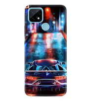 Realme C11 C21 C21Y C25Y C11 2021 Kılıf Desemli Silikon Neon Cars 1724