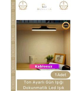 #LedIşık Ton Ayarlı Şarjlı Manyetik Taşınabilir Mutfak Dolap İçi Gün Işığı Dokunmatik Led Işık