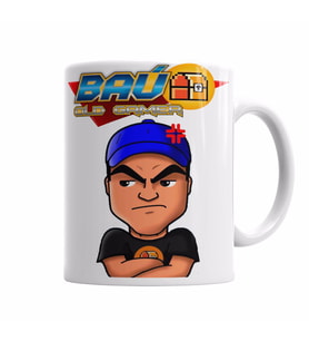Bau Oldgamer 4 Kupa Bardak Porselen
