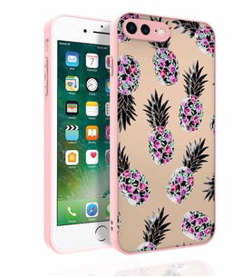 Uyumlu Model Apple iPhone 7 Plus Kılıf Desenli Parlak Nora Kapak