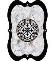 Eliana Home Baskılı, Yıkanabilir Kaymaz Taban Salon Halısı LNA0679-SM51 100x150 cm (Gri)
