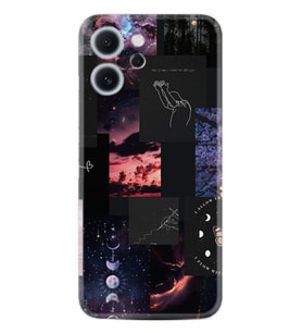 Oppo Reno 14F Kılıf Boutique Baskılı Resimli Ay Pattern Pcode -030