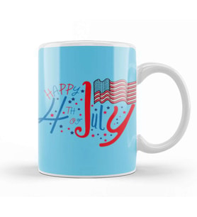 Happy İndependence Day 4th Of July Gift Celebration Patriotic Kupa Bardak Porselen