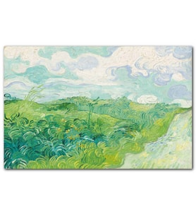 Cakatablo Yeşil Buğday Tarlaları Vincent Van Gogh MDF Tablo
