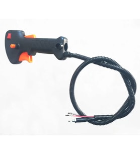Motorlu Yan Tip Tırpan Tetik Kabze Komple Gaz Teli 20Mm Boru Çapı