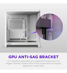 NZXT H6 RGB+ CC-H62FW-P1 Dual-Chamber Gaming Mid-Tower PC Kasası Beyaz