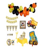 Inşaat Temalı Lüks Doğum Günü Seti 8 Kişilik