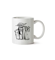 Yoda Traços Star Wars iki Tarafı Baskılı Kupa Bardak