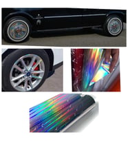 Hologram Gökkuşağı Rainbow Araç Motosiklet Jant Folyosu Boyut:50cmX3Metre