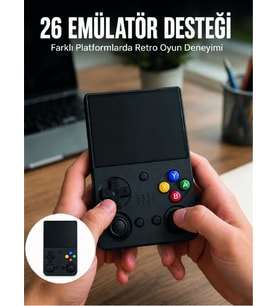 LCD Retro Oyun Konsolu TV Bağlantı Destekli Çift Analog Joystick El Tipi Konsol
