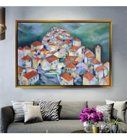 Altın Çerçeveli dekoratif tablo l85 (Gold)