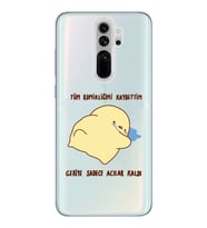 Xiaomi Redmi Note 8 PRO Uyumlu Komikliğimi Kaybettim Tasarımlı Şeffaf Telefon Kılıfı