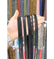 Turmalin Taşı Rondela Kesim Parlak 6x1mm Doğal Taş Dizi