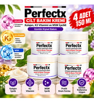 Perfectx Kolajen K2 Vitamini ve MSM İçerikli Cilt Bakım Kremi x4