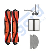 ROBOROCK S8 PRO/S8 PRO+/Q8+/Q8 MAX PRO+ Uyumlu 2 Ana Fırça 2 Yan Fırça 2 Filtre 2 Mop