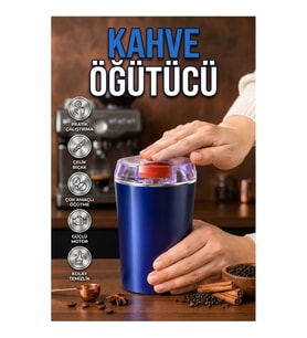 Taşınabilir Paslanmaz Çelik Kahve ve Baharat Öğütücü Kolay Temizlenebilir Elektrikli Öğütücü