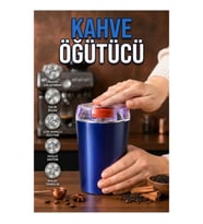 Taşınabilir Paslanmaz Çelik Kahve ve Baharat Öğütücü Kolay Temizlenebilir Elektrikli Öğütücü