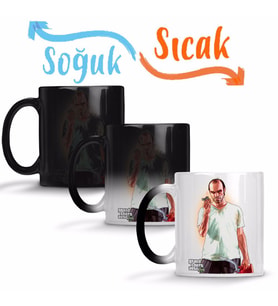 GTA V Trevor Philips Sihirli Kupa Bardak Porselen