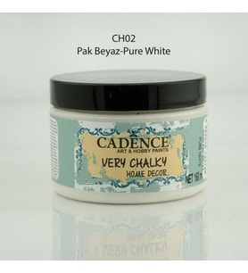 Cadence Very Chalky Home Decor Mobilya Boyası 150 ml. CH-02 PAK BEYAZ 