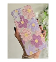 Xiaomi Redmi 13C Uyumlu Pastel Renkli Çiçekler Desenli Şeffaf Telefon Kılıfı