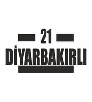 21 Diyarbakırlı Araba Sticker siyah 16x9 CM (Siyah)