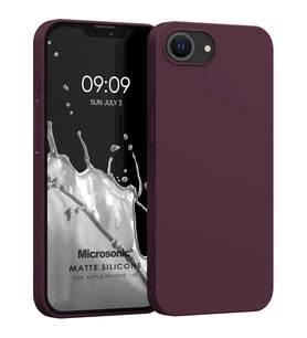 Microsonic Matte Silicone Apple iPhone 16e Kılıf Mor (Mor)