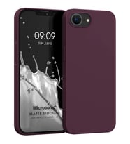 Microsonic Matte Silicone Apple iPhone 16e Kılıf Mor (Mor)