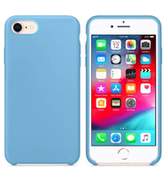 Apple iPhone 7 Altı Açık Liquit Lansman Silikon Gök Mavisi