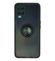 Newface Oppo A54 4G Kılıf Montreal Yüzüklü Silikon Kapak - Yeşil