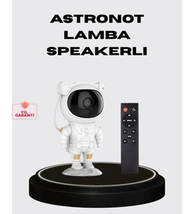 8 Efektli Astronot Galaxy Projektör Uzaktan Kumandalı LED Gece Lambası