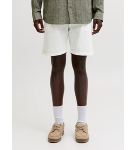 JACK JONES Erkek Günlük Pamuklu Şort 12288485 (Beyaz)