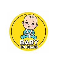 Baby On Board Oto Sticker, Motorsiklet Sticker, Araç Sticker 19CM
